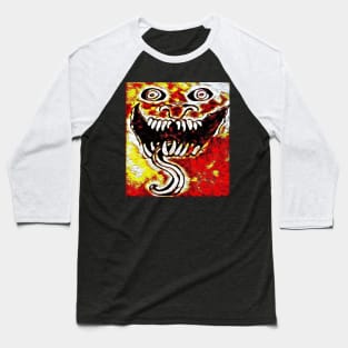 Demon face in the lava Baseball T-Shirt